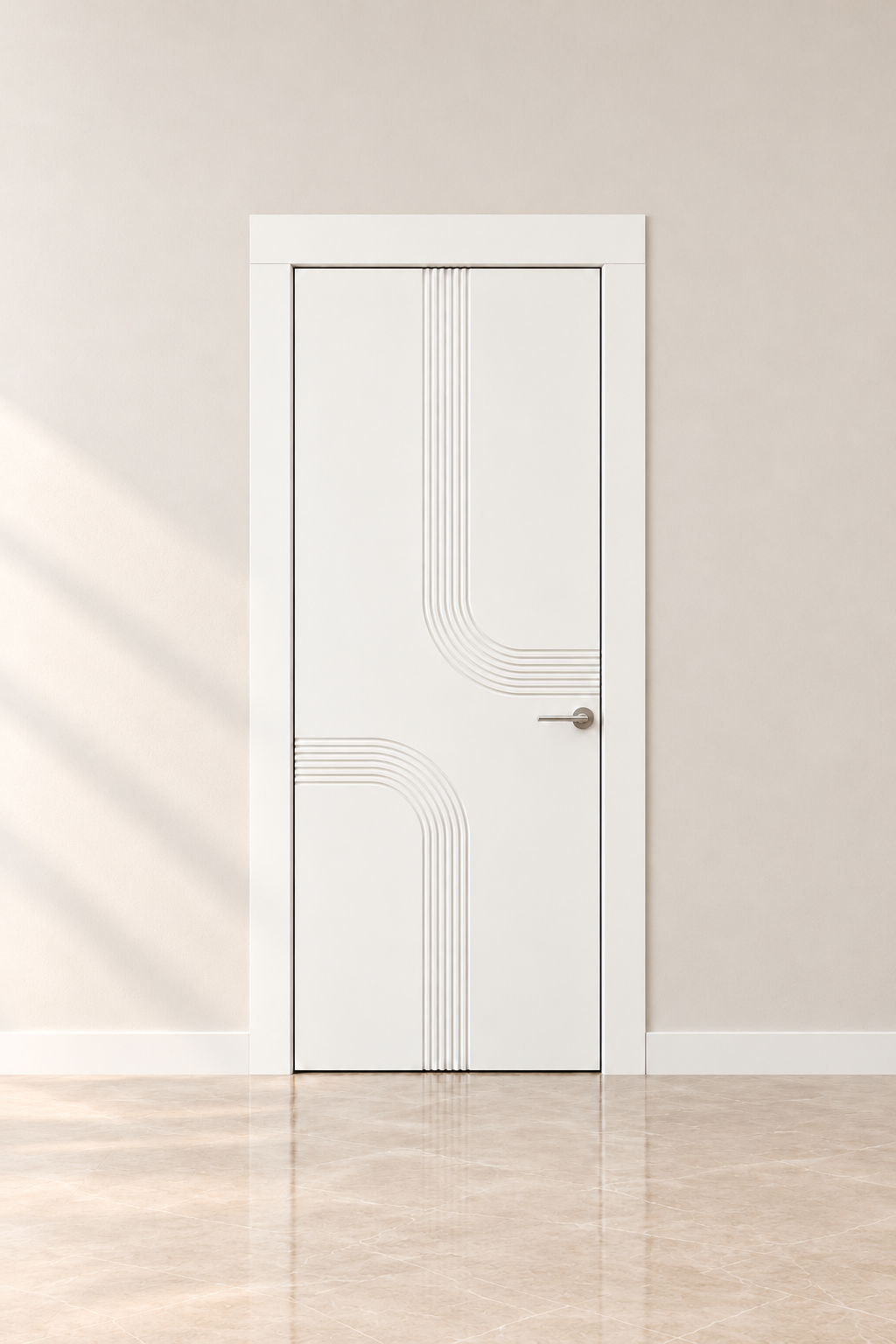 GRANDE 01 — uzun tek panel ile iç oda kapısı konsepti